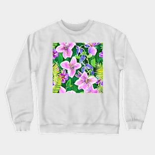 Clematis garden Crewneck Sweatshirt